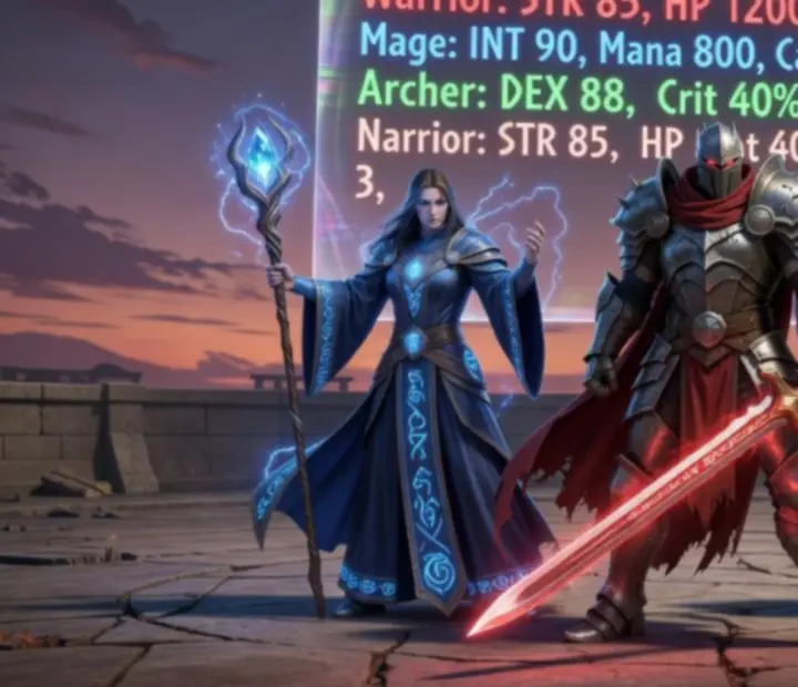 Bohaterowie prezentujący meta buildy PvP w Guild Wars Reforged